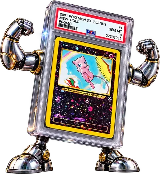 The slab with chrome robot arms flexing and little metal boots
