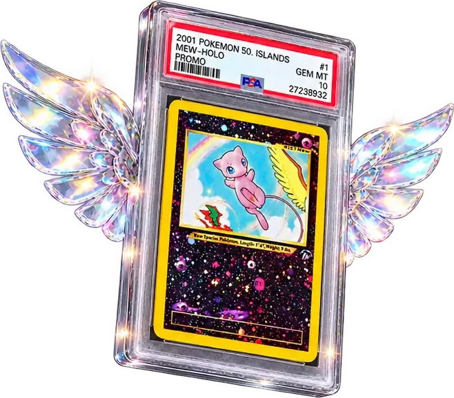 The slab with a pair of iridescent crystal wings